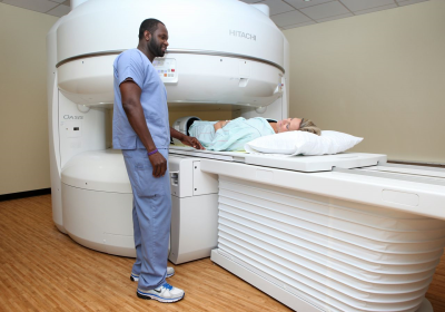 Open MRI machine