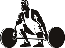Cartoon image of a weightlifter