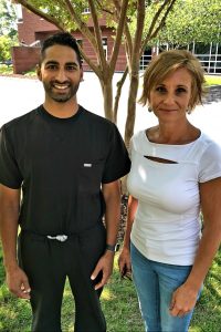 Photo of Andrea Luke and Dr. Sureja